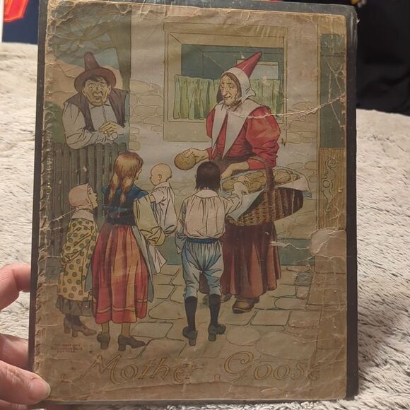 The Ella Dolbear Lee Mother Goose Book & 10" Antique Print Mother Goose - Picture 10 of 14
